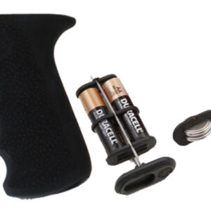 Hogue 74010 Rubber Grip  Cobblestone Black Rubber with Finger Grooves & Storage for AK-47, AK-74 (Batteries Not Included)