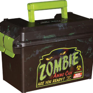 MTM Case-Gard AC50Z Ammo Can  50Cal Rifle Black w/Zombie Green Accents Polypropylene