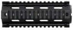 Aim Sports MT021 M4 Handguard 6" Carbine Style Made of Aluminum with Black Anodized Finish & Quad Rail
