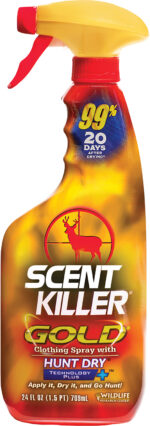 Wildlife Research 1255 Scent Killer Gold  Odor Eliminator Odorless Scent 24 oz Trigger Spray
