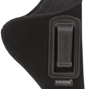 Bulldog DIP20 Deluxe  IWB Black Suede Like Belt Clip Fits Glock 42/43/Ruger LC9/2-3" Barrel Right Hand