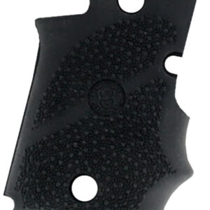 Hogue 98080 Rubber Grip  Black with Finger Grooves for Sig P938 with Ambidextrous Safety