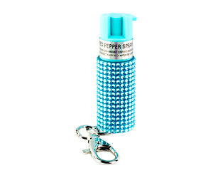SABRE JEWELED SPRAY W/KEY RING TEAL