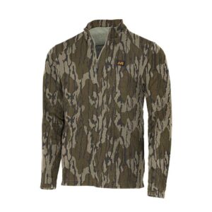 Muddy DV8 Quest Midweight Quarter Zip Sweatshirt Mossy Oak Bottomland L