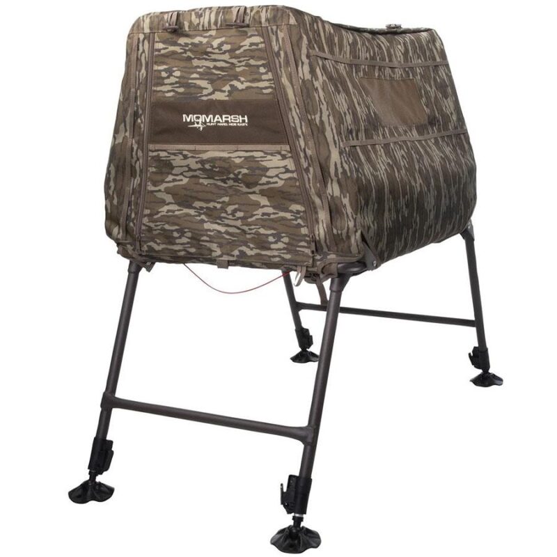 Achieve Superior Stealth and Comfort for Your Hunting Dog with the Higdon Outdoors Invisilab Dog Blind in Mossy Oak Original Bottomland