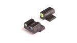 Perfect Dot NS Set w/Yellow Front +  Black Square Rear Fits Springfield XD