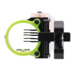 Black Gold Rush Archery Sight 5 .019 Pins 4" Dovetail with 3rd Axis Micro .019 RH Black