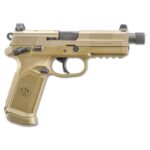 FN FNX-45 Tactical Handgun .45 ACP 15rd Magazines (2) 5.3" Threaded Barrel FDE Night Sights